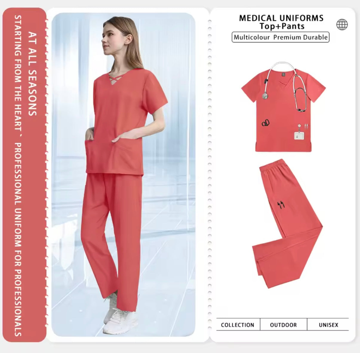 Uniformes profesionales para enfermera, médico y dentista | Comodidad y estilo