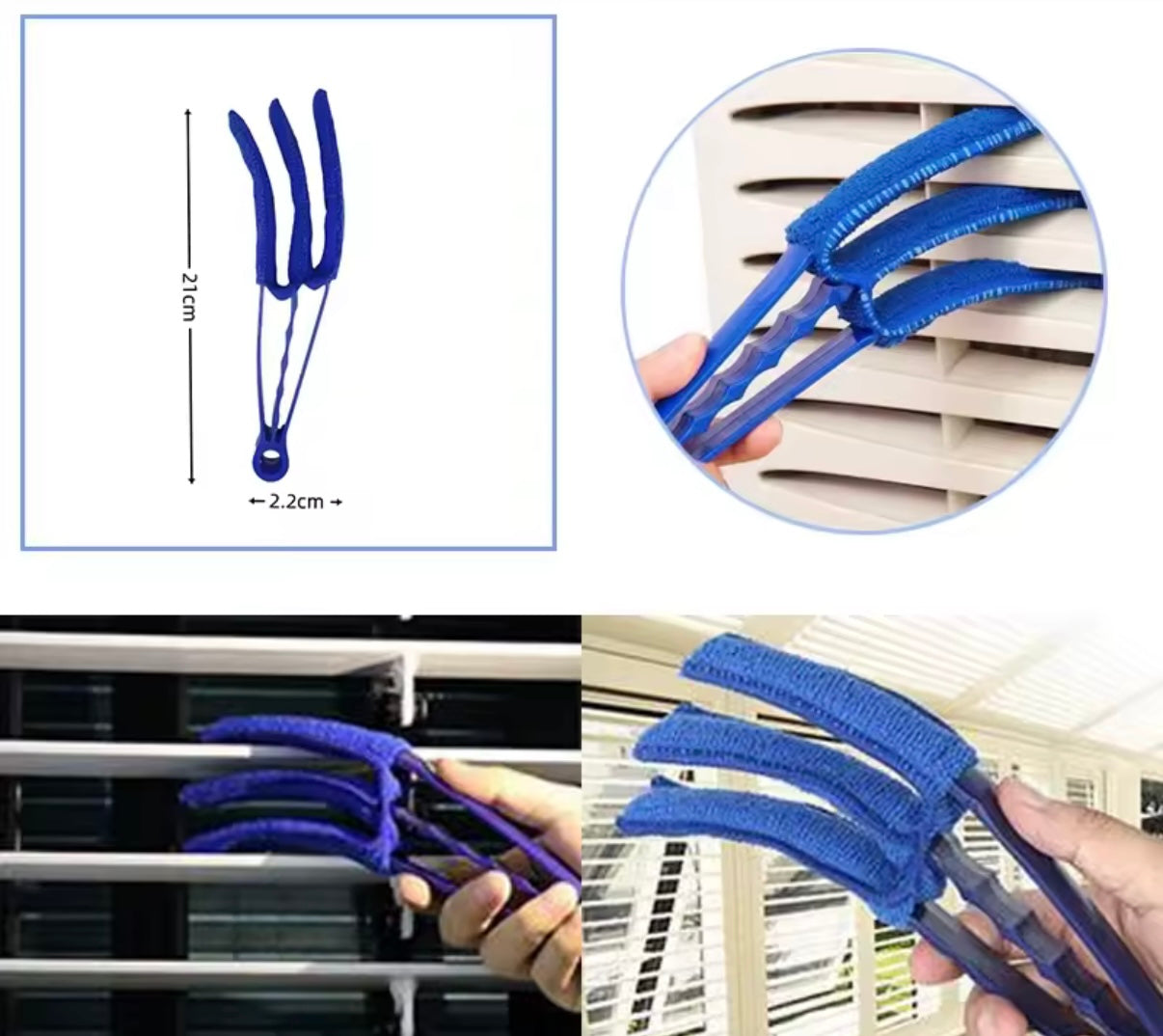 Juego de cepillos para detailing de coche, Kit de limpieza para automoción, mantenimiento de huecos de ventilación, cepillo de separación para la salida de aire acondicionado de coche