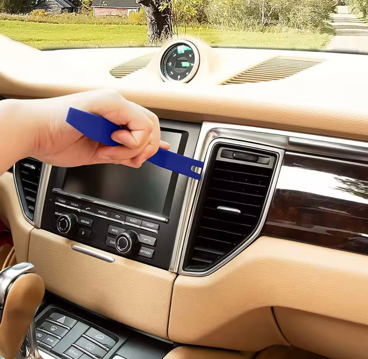 Juego de herramientas de mano para coche, Kit de herramientas de desmontaje de coche, herramienta de extracción de salpicadero, Panel embellecedor de plástico Interior