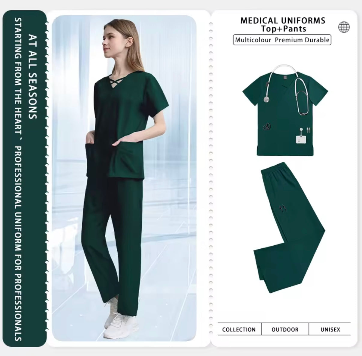 Uniformes profesionales para enfermera, médico y dentista | Comodidad y estilo
