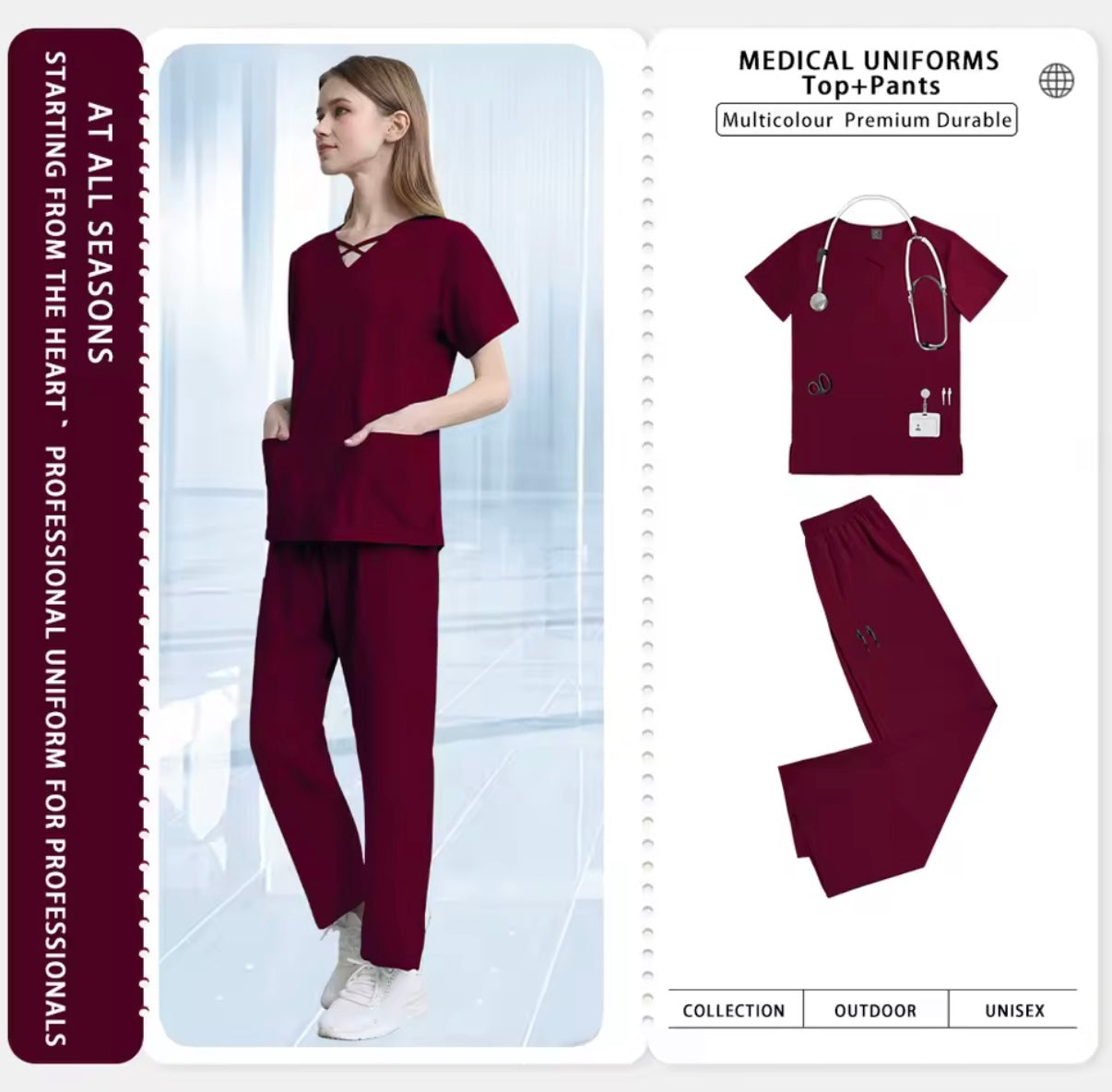 Uniformes profesionales para enfermera, médico y dentista | Comodidad y estilo