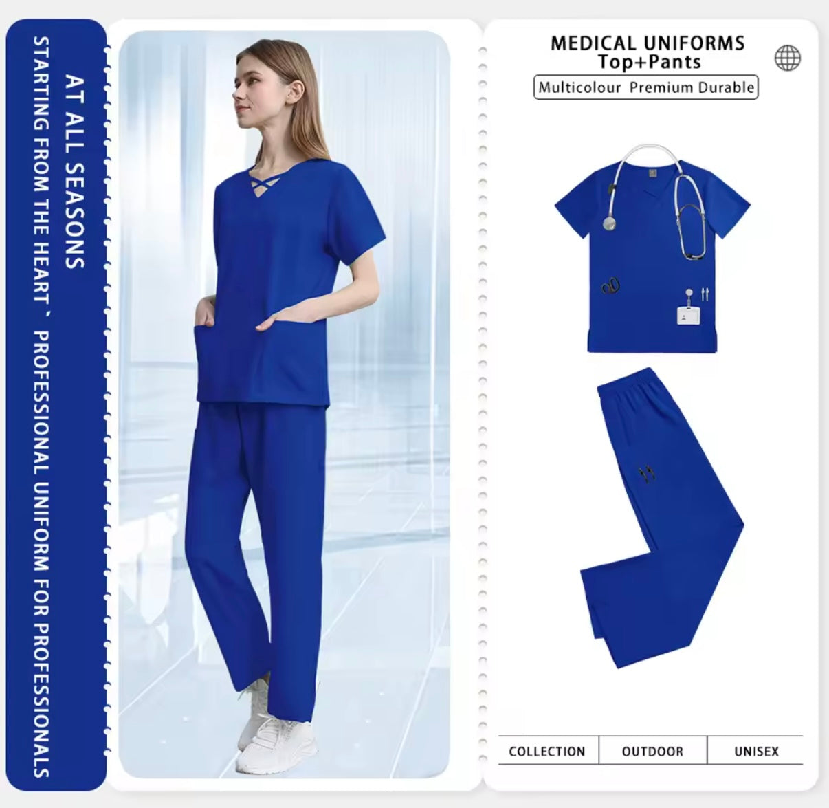 Uniformes profesionales para enfermera, médico y dentista | Comodidad y estilo