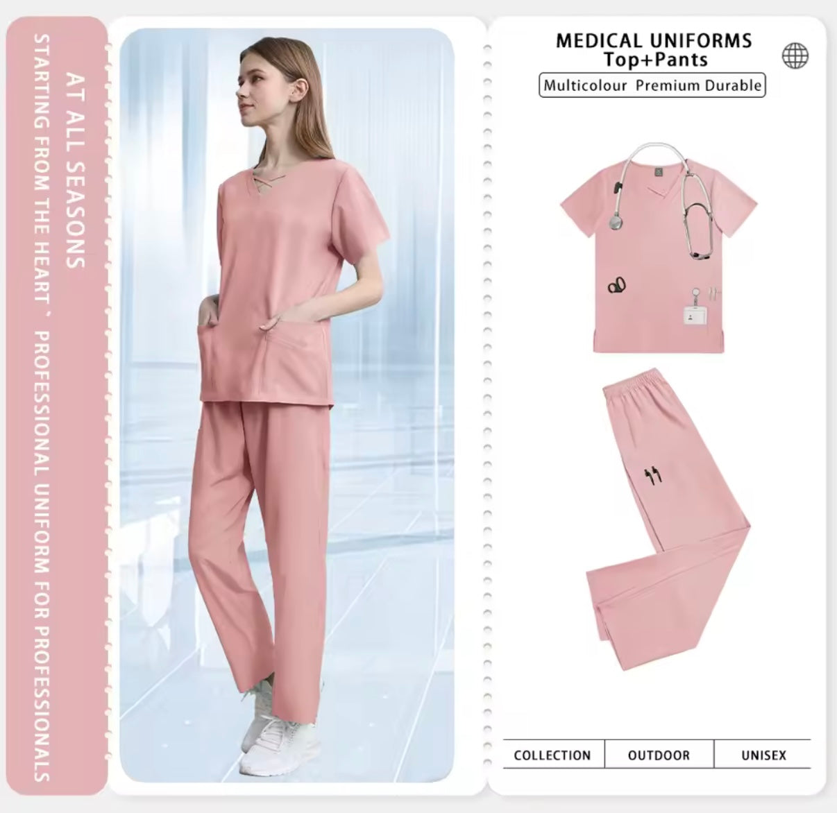 Uniformes profesionales para enfermera, médico y dentista | Comodidad y estilo