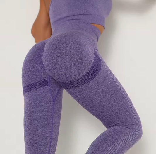 Mallas Sin Costuras Mujer | Leggings Push Up de Cintura Alta para Gimnasio