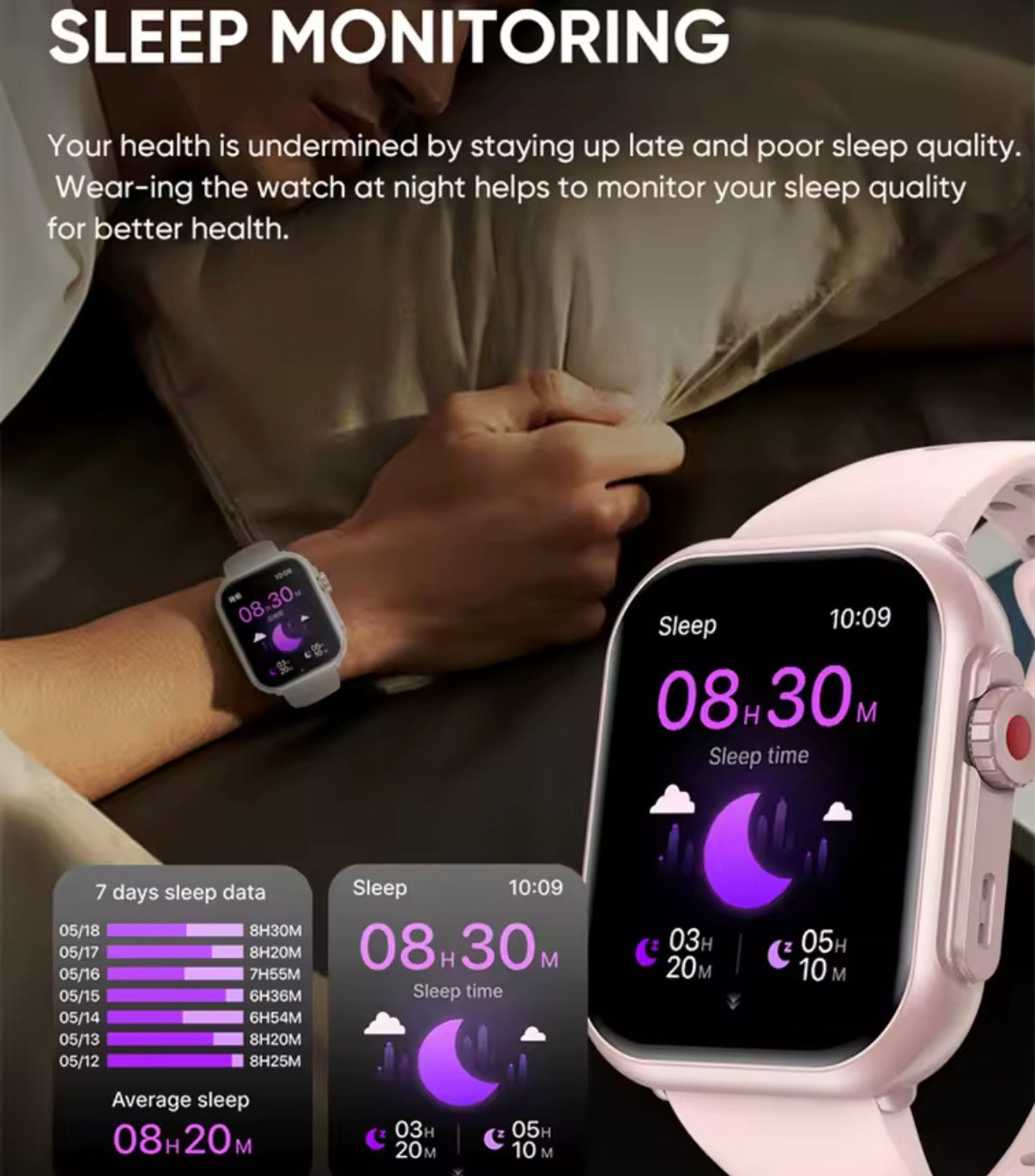 Smartwatch Ultra 2 1,85” HD IP68 con Llamadas Bluetooth y Batería 1000mAh