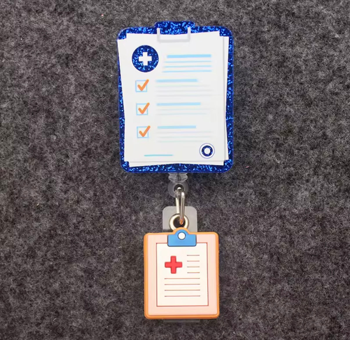 Portatarjetas retráctil de estilo, carrete de insignia, Doctor y Enfermera, exposición, tarjeta de nombre de Enfermera