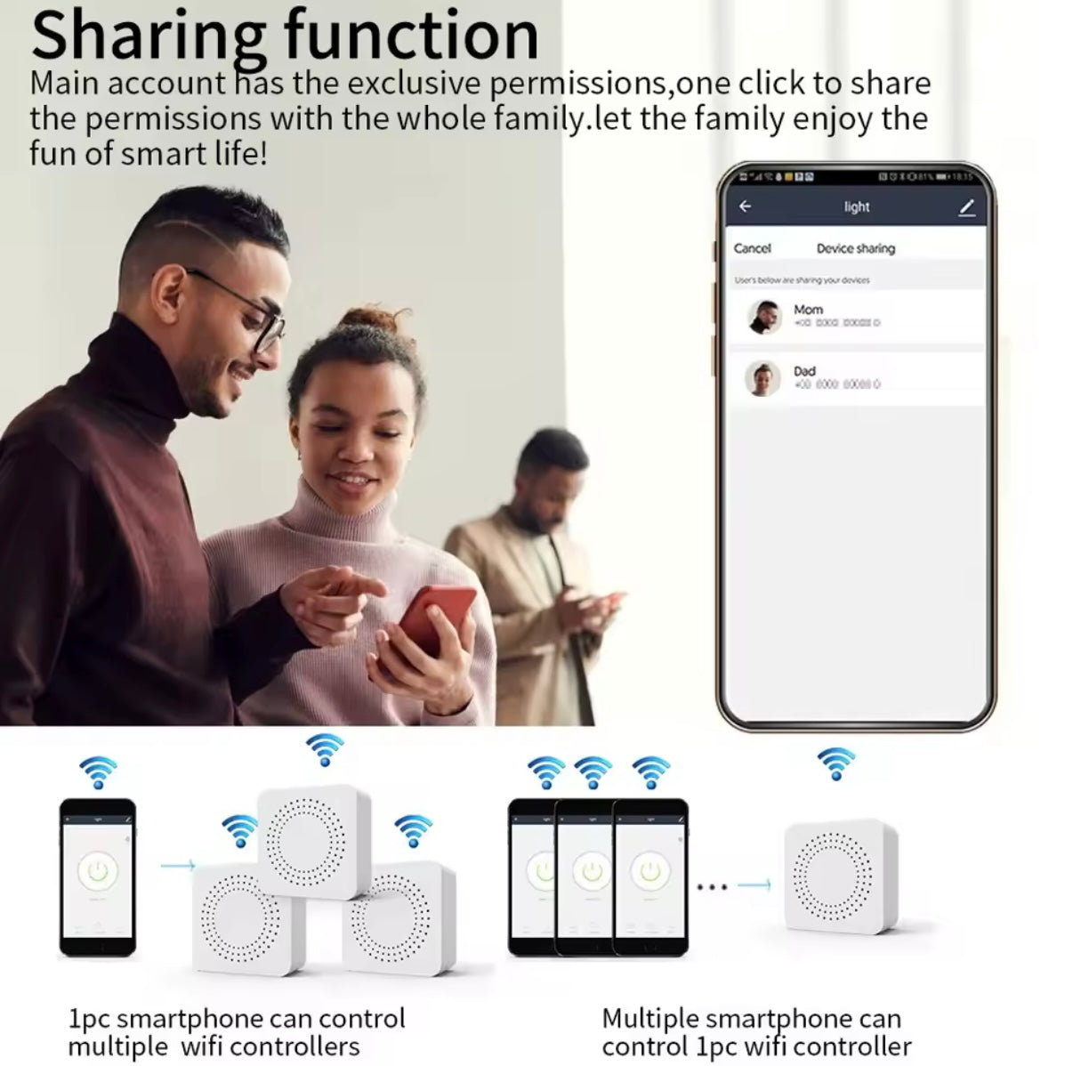 Interruptor inteligente WiFi 16A – Controla tu hogar desde el móvil