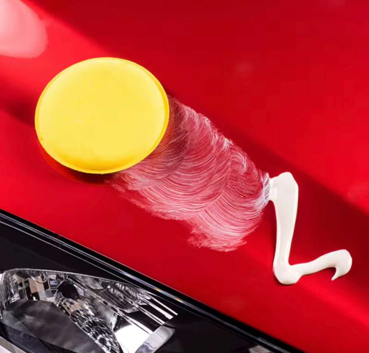 Esponjas para encerar el coche, aplicador de espuma para pulir, esponjas para pulir encerar redondas para coche, accesorios para detalles de automóviles de alta densidad
