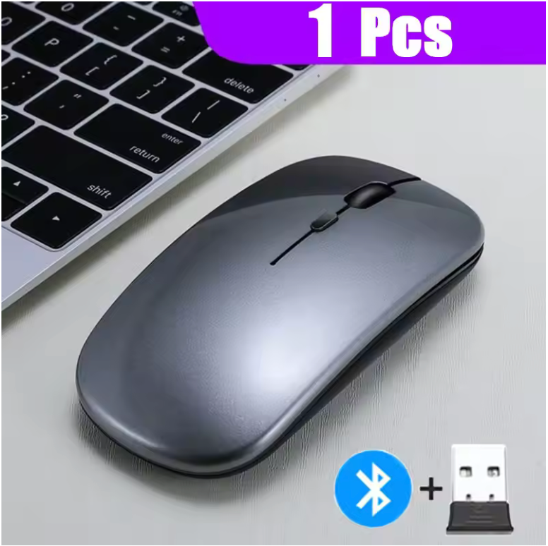 Ratón inalámbrico Bluetooth 5,0 para tableta, ordenador portátil, Mini ratón inalámbrico ultradelgado, modo de batería, conectar por Bluetooth