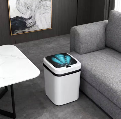 Cubo de Basura Inteligente con Sensor Automático,13L | Resistente al Agua para Cocina, Baño y Hogar