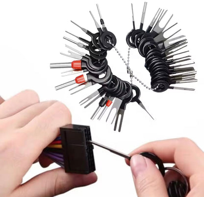 Kit Extractor de Pines 26 Piezas con Estuche – Herramienta Profesional para Conectores Eléctricos
