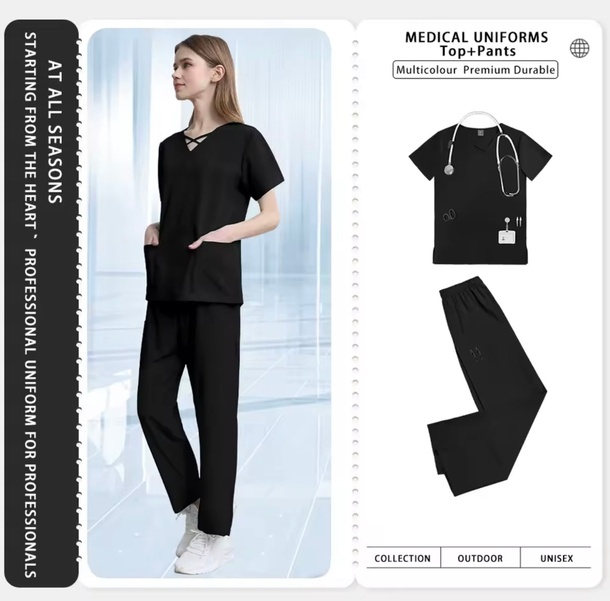 Uniformes profesionales para enfermera, médico y dentista | Comodidad y estilo