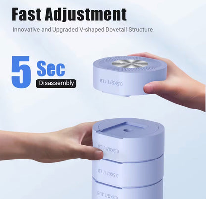 Mancuernas ajustables 4 en 1 – Juego de pesas de mano 1 kg, 2 kg, 3 kg y 4 kg para entrenar en casa