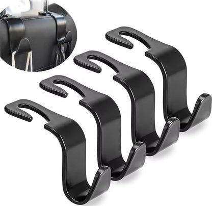 4 Ganchos,soporte organizador para reposa cabezas del asiento delantero coche.