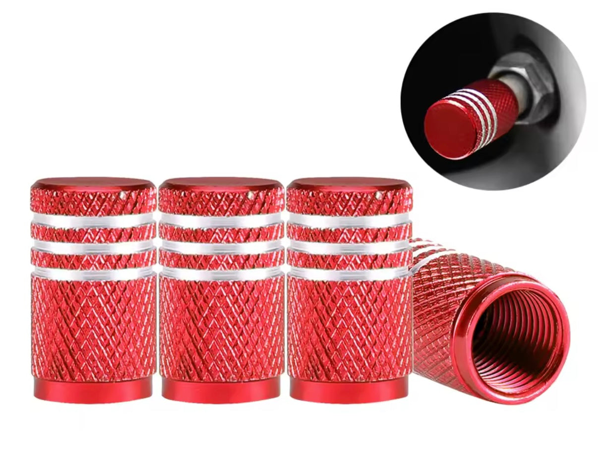 4-Tapones para válvulas de coche,disponible en varios colores.