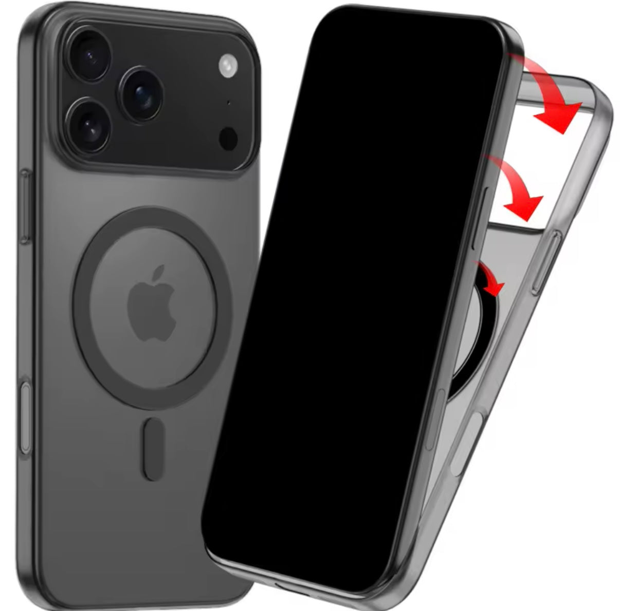 Funda de carga inalámbrica Magnética ultrafina y mate de lujo para iPhone 17, 17 pro, 17 pro max 17 air