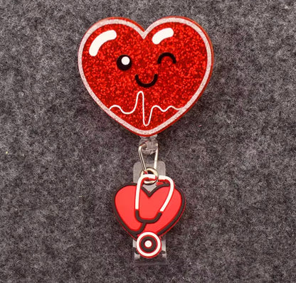 Portatarjetas retráctil, exposición, tarjeta de nombre de Enfermera