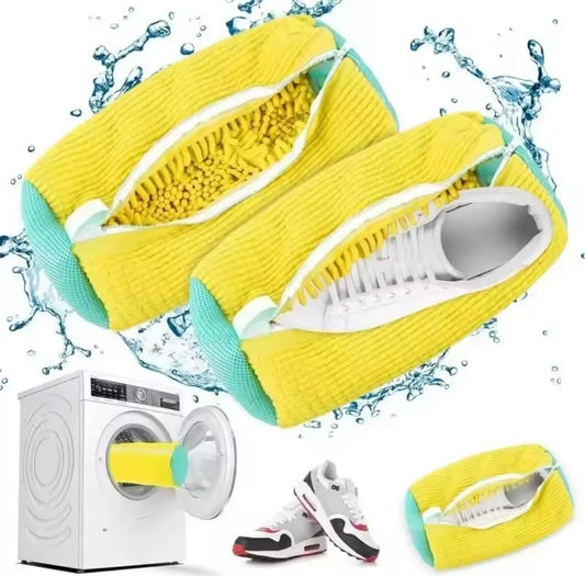 Bolsa protectora para lavar zapatillas en lavadora – Funda de microfibra con cremallera