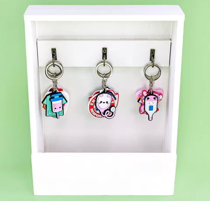 LLaveros de goma de PVC para enfermeras.