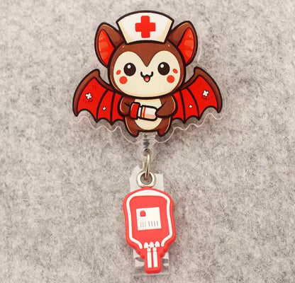 Portatarjetas retráctil, exposición, tarjeta de nombre de Enfermera