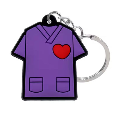 LLaveros de goma de PVC para enfermeras.