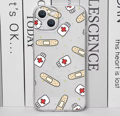 Enfermera, medicina, salud,corazón funda  para IPhone