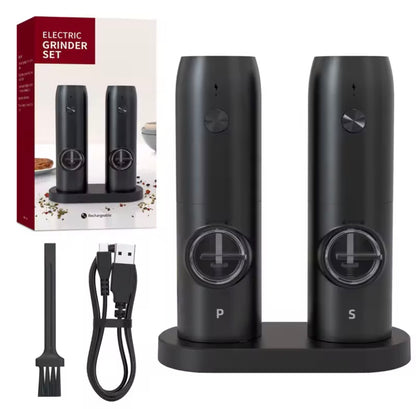 Molinillo eléctrico sal y pimienta – Recargable y elegante