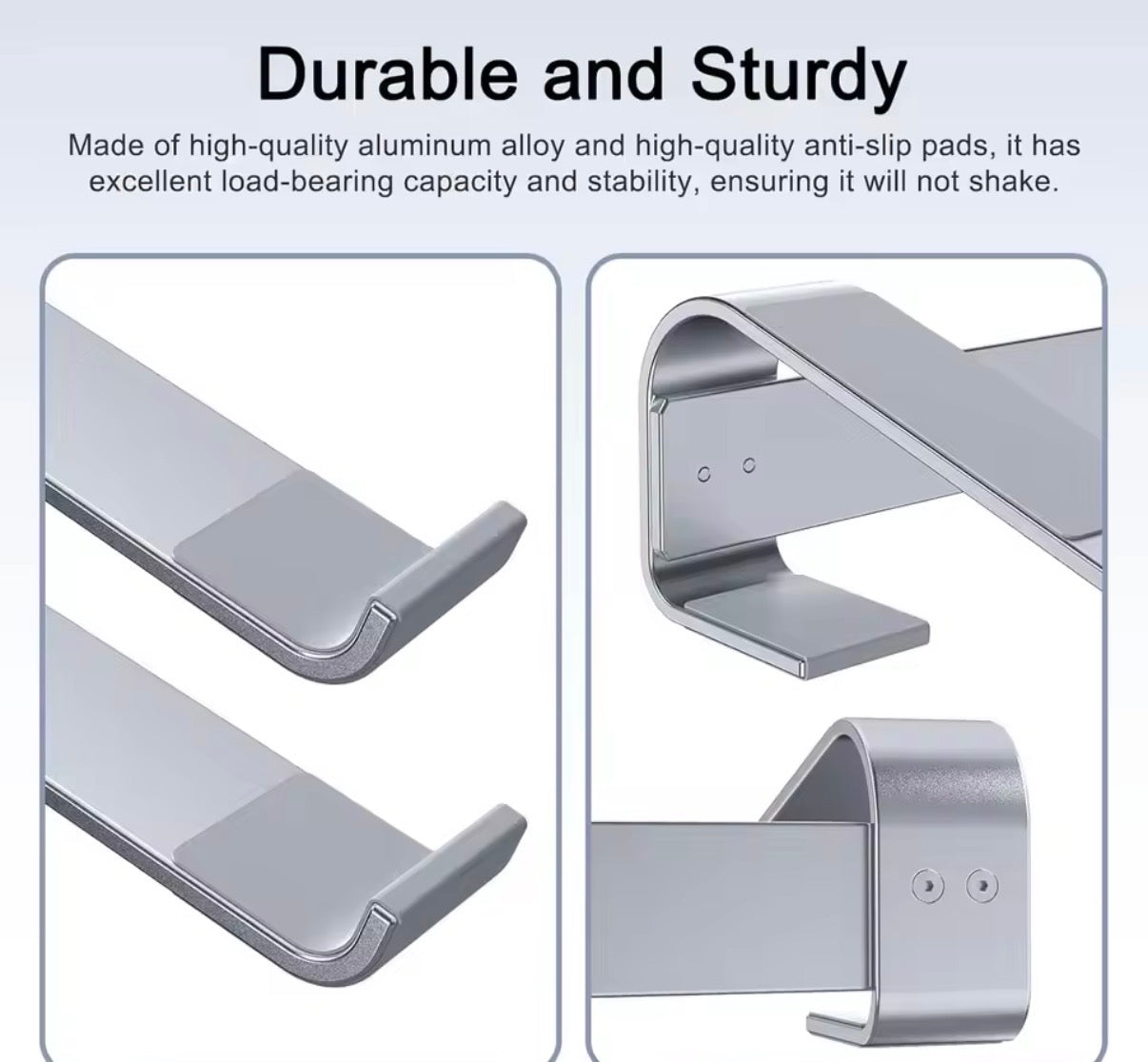 Soporte para Portátil Ajustable de Escritorio | Elevador Compatible con MacBook, Dell, HP, Lenovo y más (13–17”)