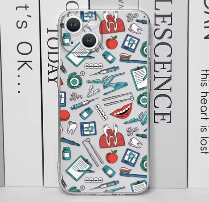 Enfermera, medicina, salud,corazón funda  para IPhone