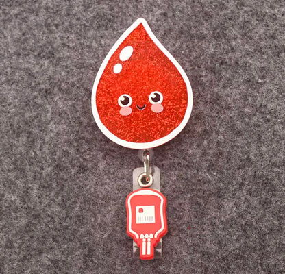 Portatarjetas retráctil, exposición, tarjeta de nombre de Enfermera