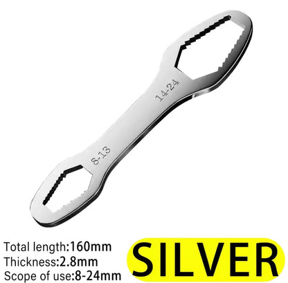 Llave Universal Multifuncional – Ajustable para diferentes tornillos y tuercas