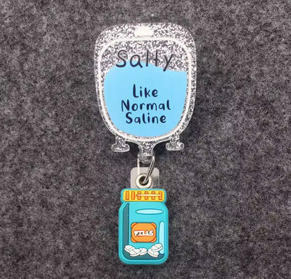 Portatarjetas retráctil, exposición, tarjeta de nombre de Enfermera