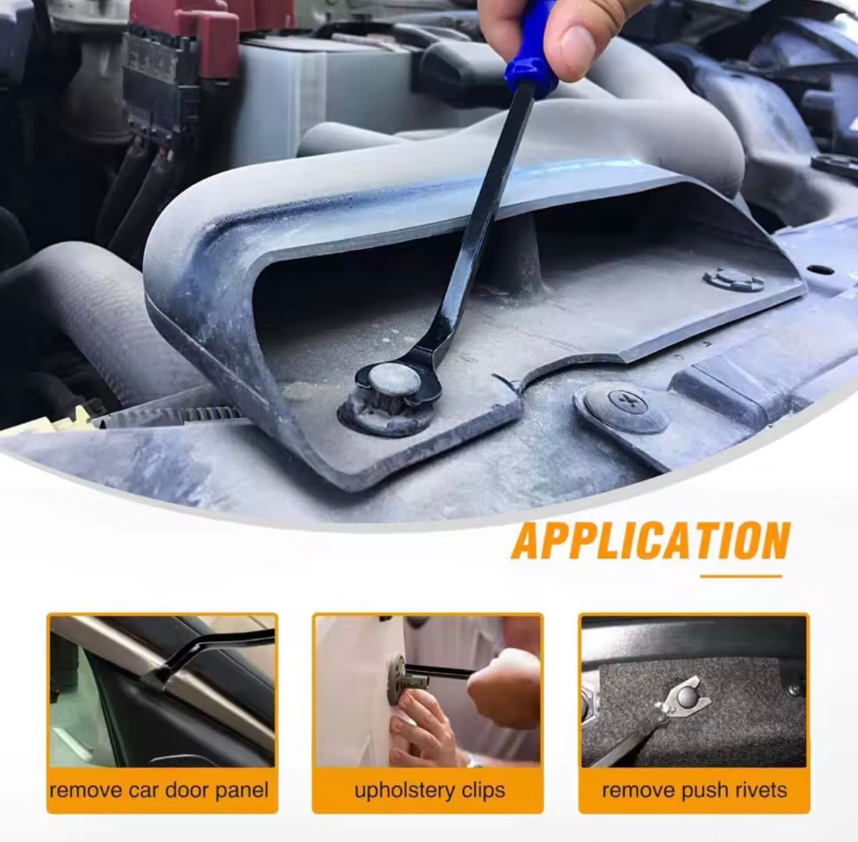 Juego de herramientas de mano para coche, Kit de herramientas de desmontaje de coche, herramienta de extracción de salpicadero, Panel embellecedor de plástico Interior