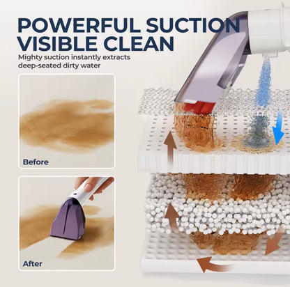 Limpiadora portátil de alfombras y tapicerías – limpieza profunda