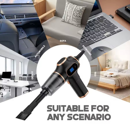 Aspirador inalámbrico para coche mini de alta potencia – portátil y multifunción para hogar, oficina y coche