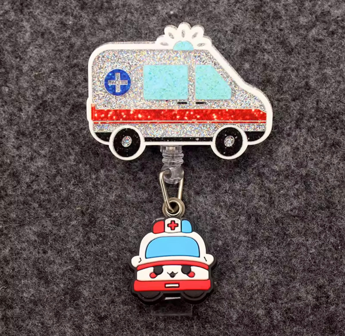Portatarjetas retráctil de estilo, carrete de insignia, Doctor y Enfermera, exposición, tarjeta de nombre de Enfermera