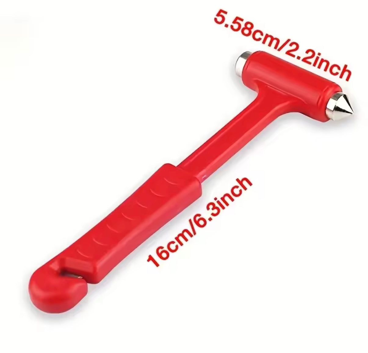 Martillo de Escape de seguridad de emergencia dos en uno para coche, rompeventanas de vidrio, cuchilo de cinturón de seguridad, herramientas portátiles de Escape de rescate de emergencia para coche