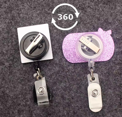 Portatarjetas retráctil, exposición, tarjeta de nombre de Enfermera