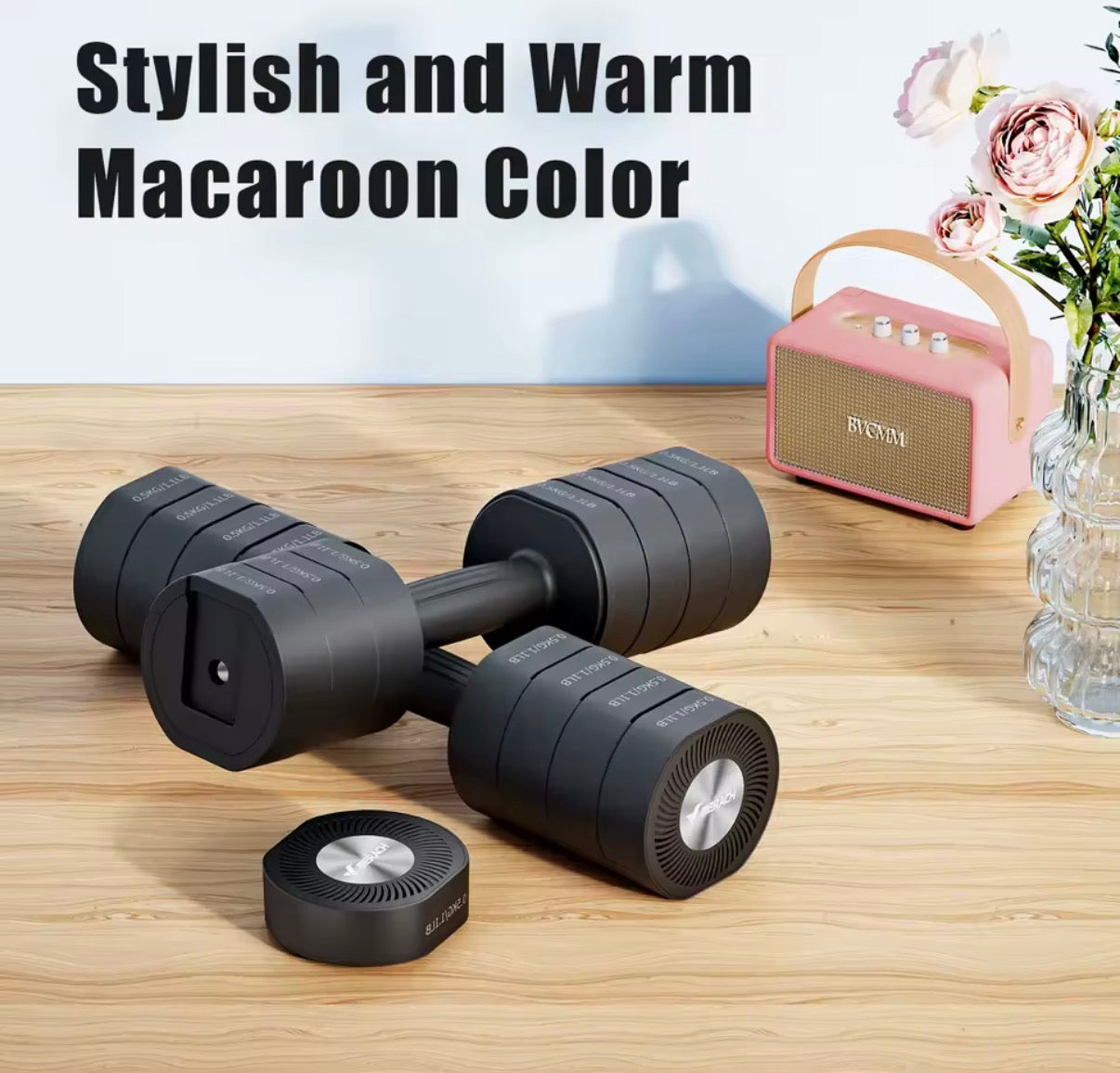 Mancuernas ajustables 4 en 1 – Juego de pesas de mano 1 kg, 2 kg, 3 kg y 4 kg para entrenar en casa