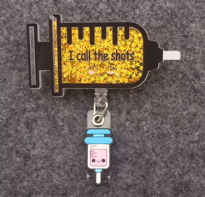 Portatarjetas retráctil, exposición, tarjeta de nombre de Enfermera