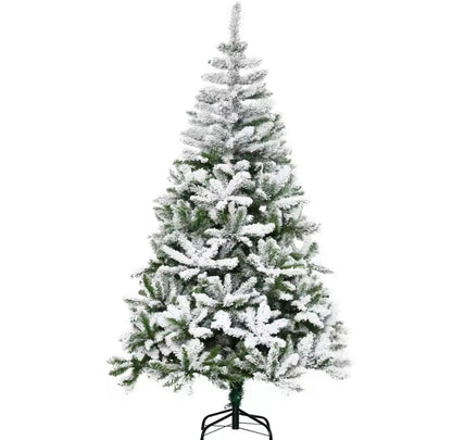 Árbol de Navidad Artificial 120/180 cm con Nieve y 750 Ramas