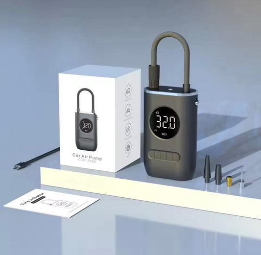 Bomba infladora inalámbrica recargable para coche | Inflador de neumáticos con pantalla digital