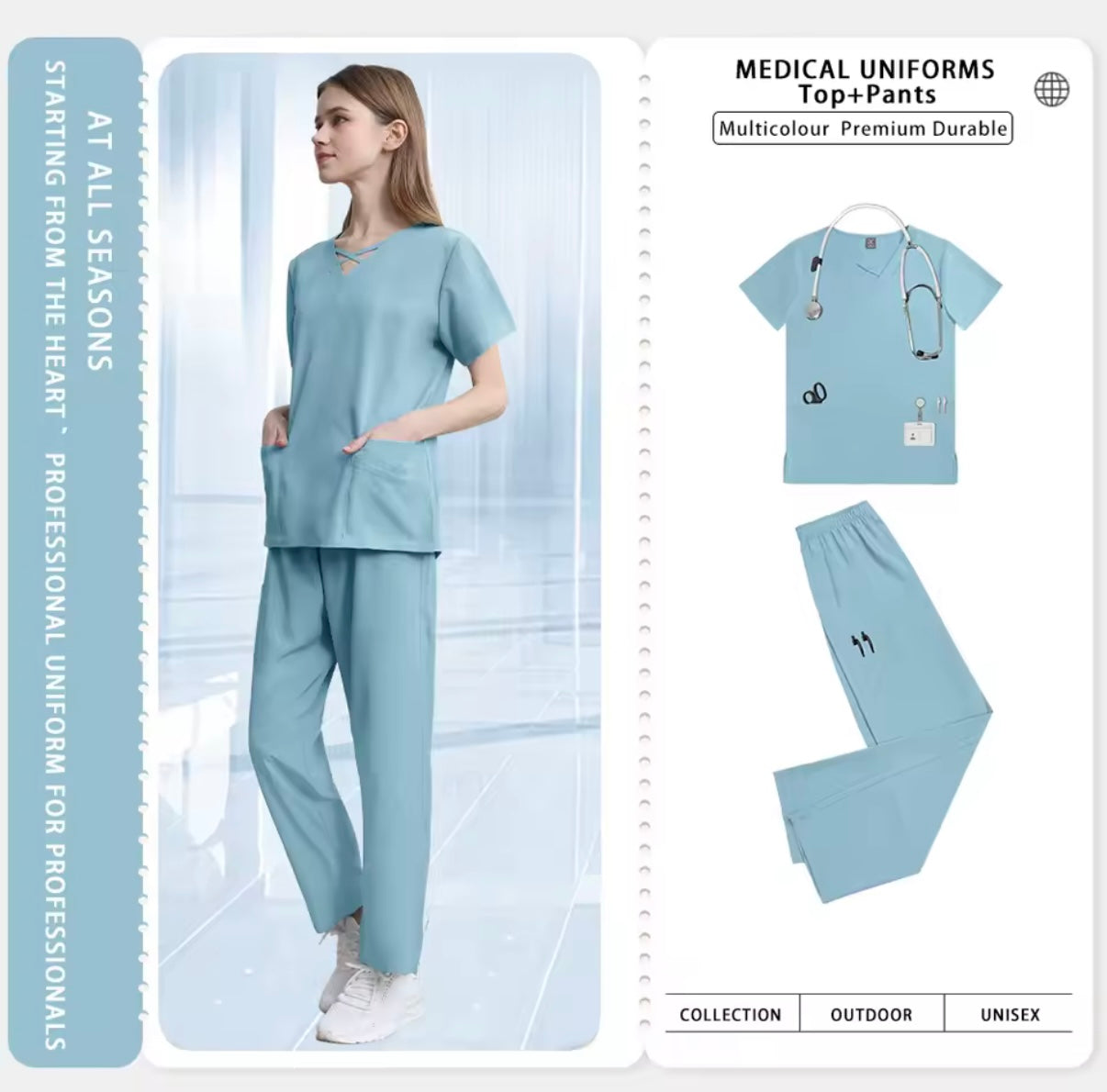 Uniformes profesionales para enfermera, médico y dentista | Comodidad y estilo