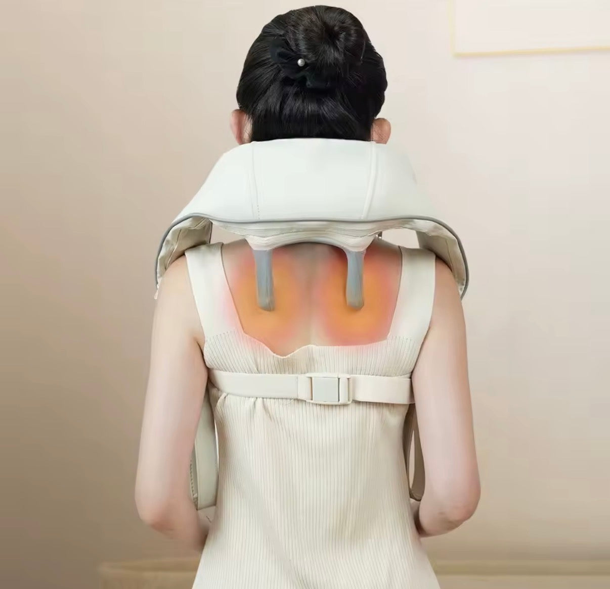 Masajeador de Cuello y Hombros con Calor – Alivio Cervical, Trapezio y Columna