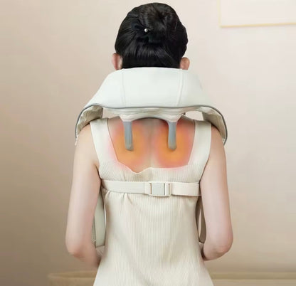 Masajeador de Cuello y Hombros con Calor – Alivio Cervical, Trapezio y Columna