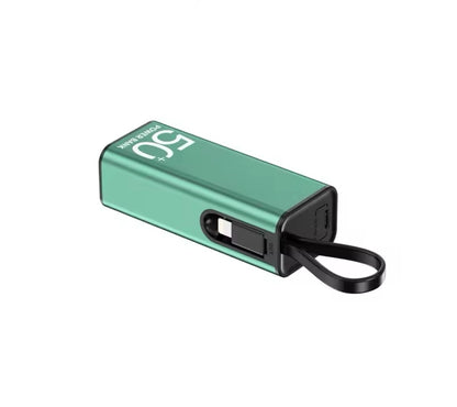 Batería portátil con linterna,5000mAh, cable tipo C