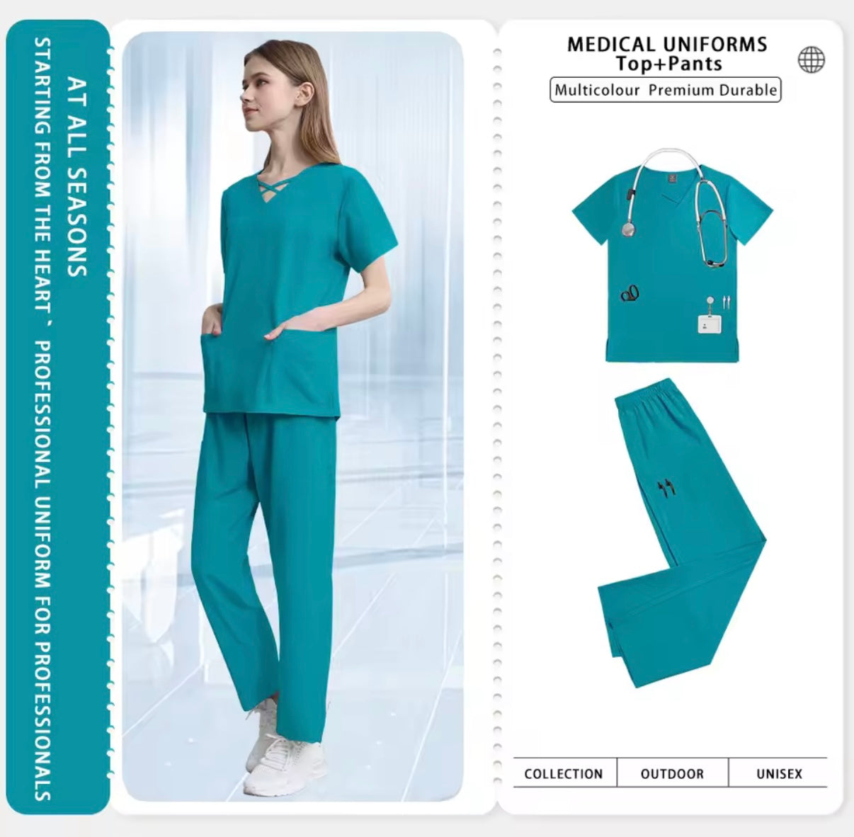 Uniformes profesionales para enfermera, médico y dentista | Comodidad y estilo