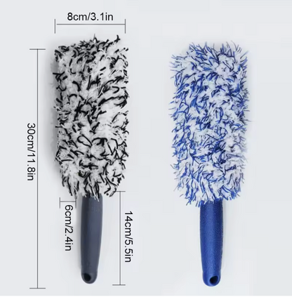 cepillo de limpieza de llanta de coche.