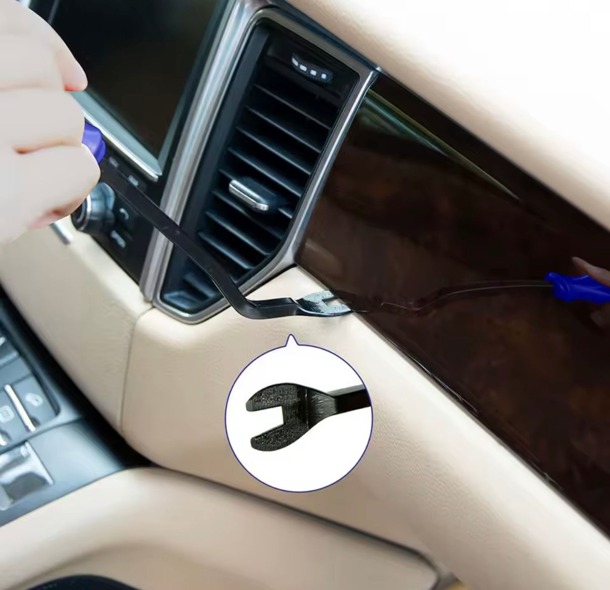 Juego de herramientas de mano para coche, Kit de herramientas de desmontaje de coche, herramienta de extracción de salpicadero, Panel embellecedor de plástico Interior