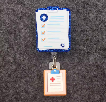 Portatarjetas retráctil, exposición, tarjeta de nombre de Enfermera